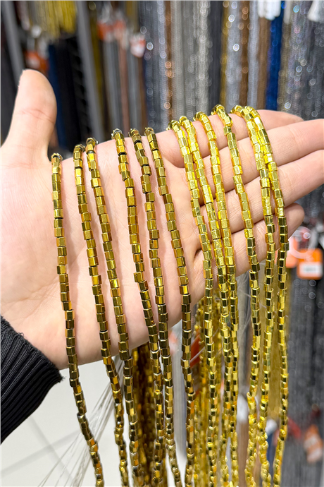 Hematit Taşı 4x4mm Altıgen Kesim Doğal Taş Diziler