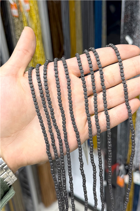 Hematit Taşı 4x4mm Silindir Kesim Doğal Taş Diziler