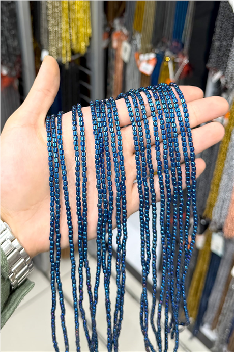 Hematit Taşı 4x4mm Silindir Kesim Doğal Taş Diziler