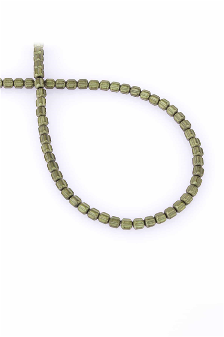 Hematit Taşı 4x4mm Silindir Kesim Doğal Taş Diziler