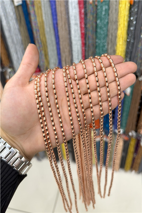 Hematit Taşı 4x6mm Arpa Kesim Doğal Taş Diziler