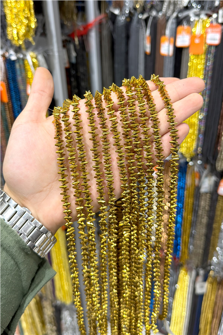 Hematit Taşı 6x3mm Üçgen Rondela Kesim Doğal Taş Diziler