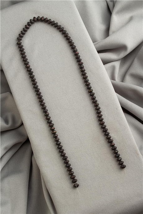 Hematit Taşı 6x4mm Altıgen Rondela Kesim Doğal Taş Diziler