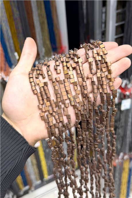 Hematit Taşı 6x5mm Bombeli Kesim Doğal Taş Diziler