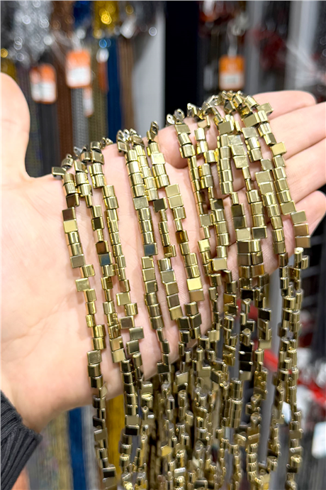 Hematit Taşı 6x5mm Bombeli Kesim Doğal Taş Diziler