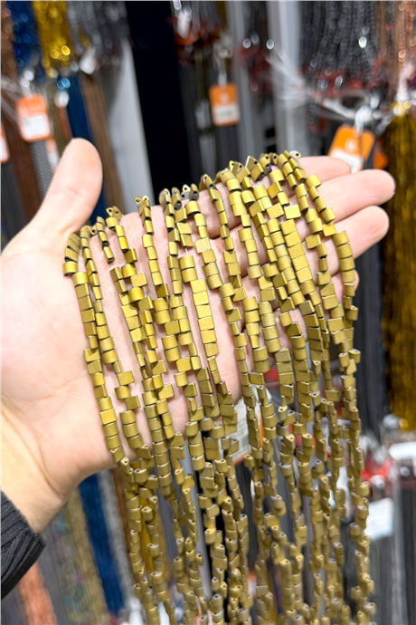 Hematit Taşı 6x5mm Bombeli Kesim Doğal Taş Diziler