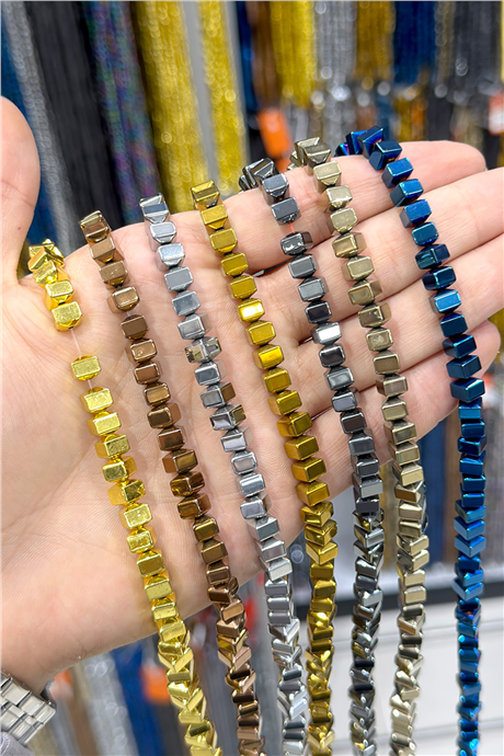 Hematit Taşı 6x5mm Rondela Kesim Doğal Taş Diziler