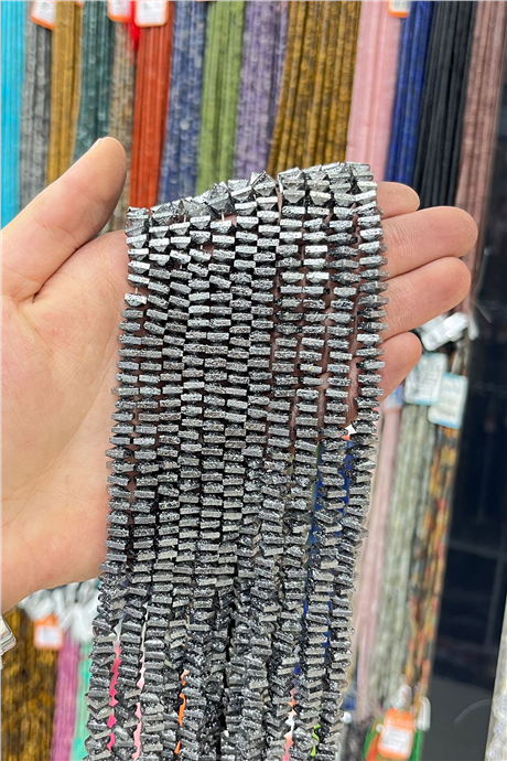 Hematit Taşı 6x5mm Rondela Kesim Doğal Taş Diziler