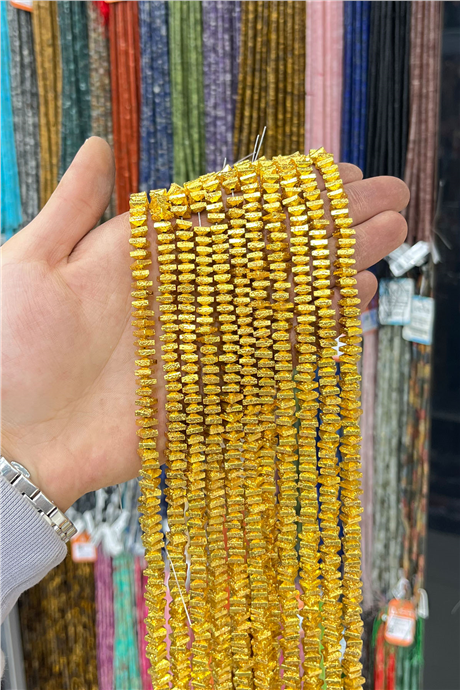 Hematit Taşı 6x5mm Rondela Kesim Doğal Taş Diziler