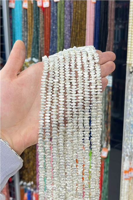 Hematit Taşı 6x5mm Rondela Kesim Doğal Taş Diziler