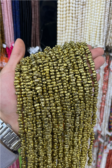 Hematit Taşı 6x7mm Amorf Kesim Doğal Taş Diziler