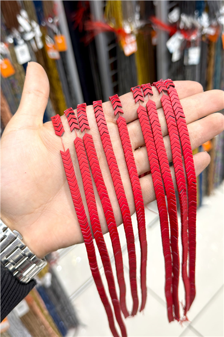 Hematit Taşı 7x2mm Çavuş Kesim Doğal Taş Diziler
