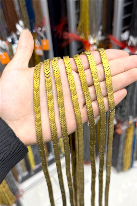 Hematit Taşı 7x2mm Çavuş Kesim Doğal Taş Diziler