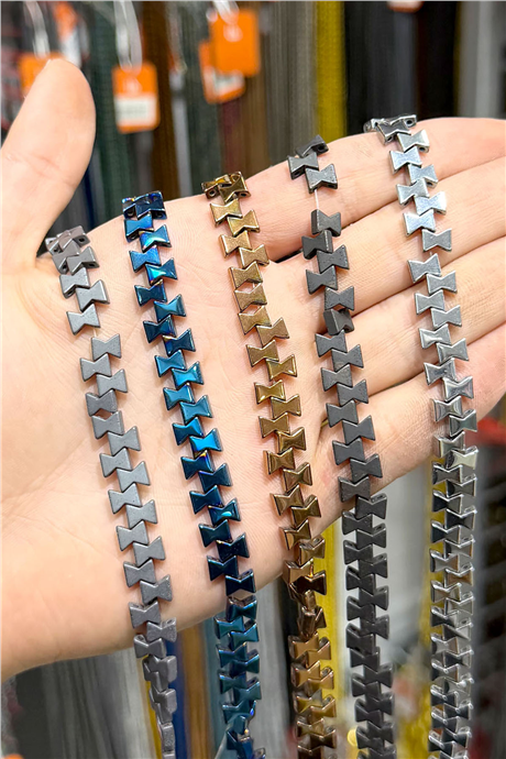 Hematit Taşı 7x5mm Fiyonk Kesim Doğal Taş Diziler