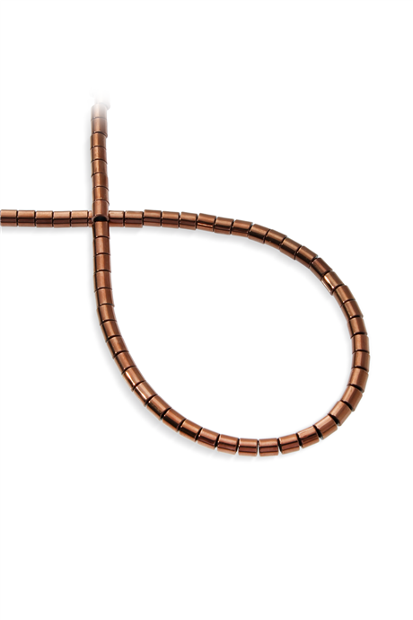 Hematit Taşı 4x4mm Silindir Kesim Doğal Taş Diziler