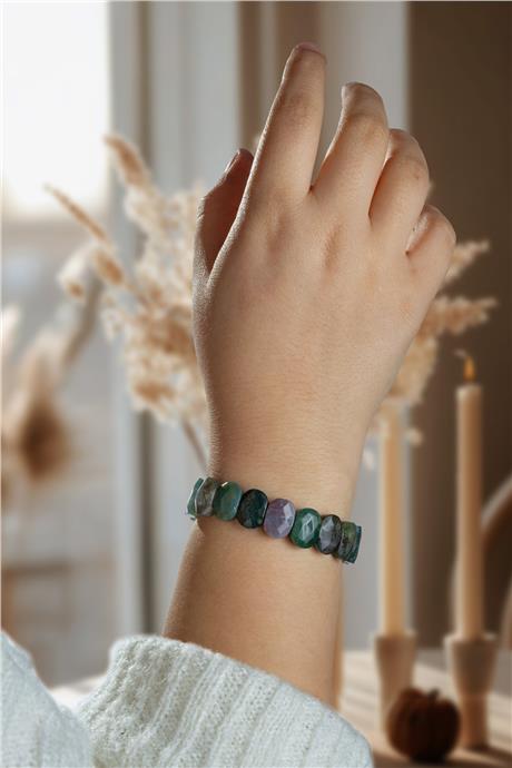 Hint Akik Taşı Oval Kesim Bileklik