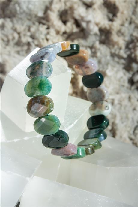 Hint Akik Taşı Oval Kesim Bileklik