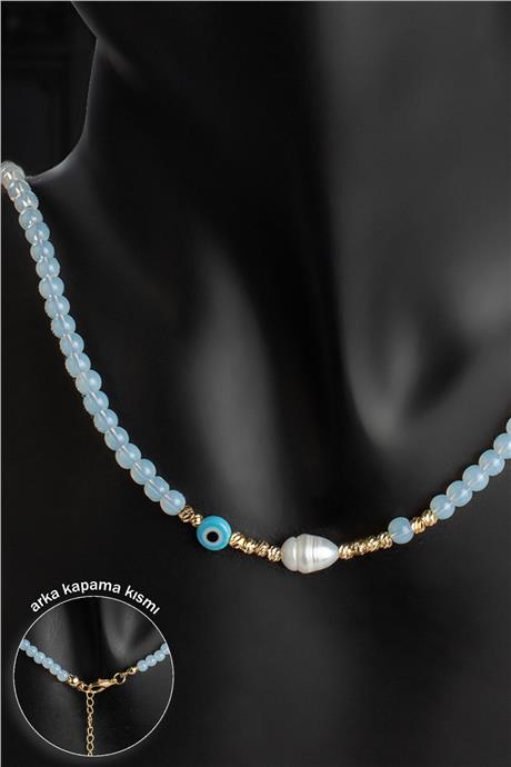 İnci - Cam Opal Küre Kesim 4mm Kolye