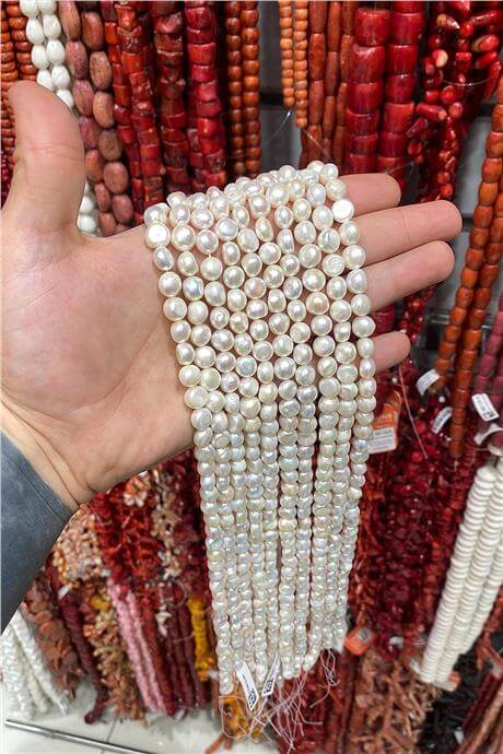 İnci Doğal Taş 10mm Dizi