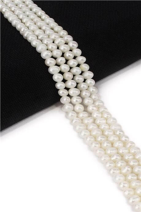 İnci 6x5mm Doğal Taş Dizi