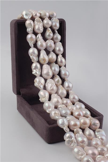 İnci Doğal Taş Barok 16x26mm Dizi