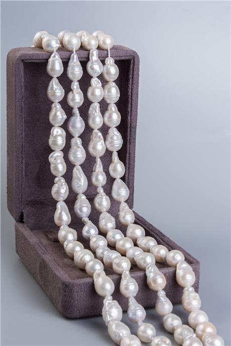 İnci Doğal Taş Barok Kesim 10x12mm Kesim