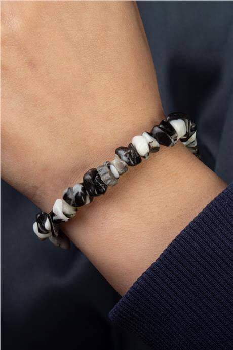 Leopar Jasper Doğal Kırık Taş Bileklik