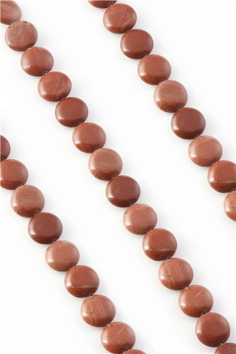Jasper Taşı Daire Kesim 14mm Doğal Taş Dizi