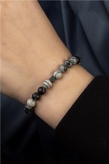 Picasso Jasper Doğal Taş Küre Kesim 6mm Bileklik