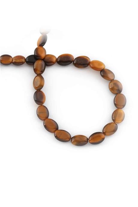 Kaplan Gözü Taşı Oval Kesim 8x10mm Doğal Taş Dizi