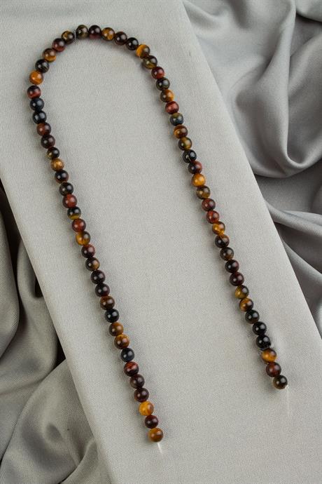 Kaplan Gözü Taşı 6mm Küre Kesim Doğal Taş Diziler