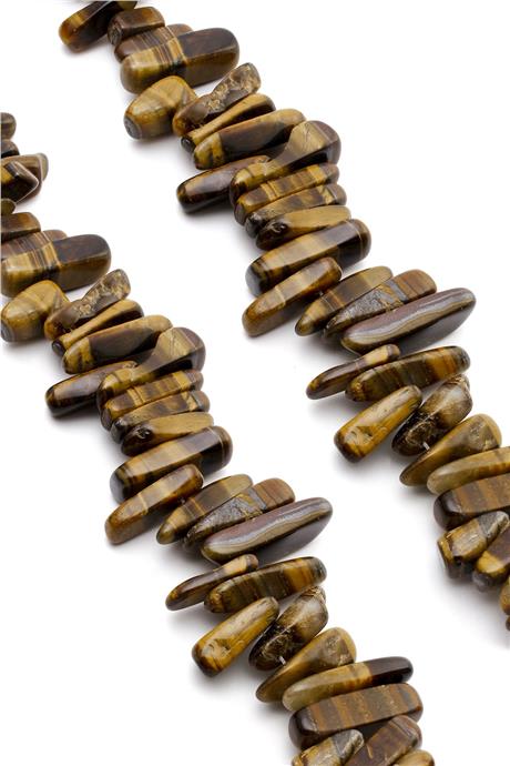 Kaplan Gözü Doğal Taş Parlak Amorf Kesim Dizi [AA]