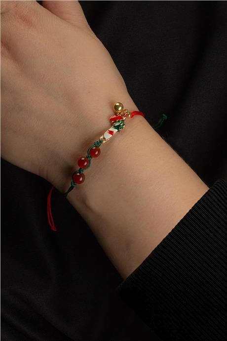 Karnelyan Akik Doğal Taş Küre Kesim Kokina Yılbaşı Bileklik