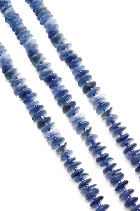 Kyanit Doğal Taş Rondela Kesim Dizi