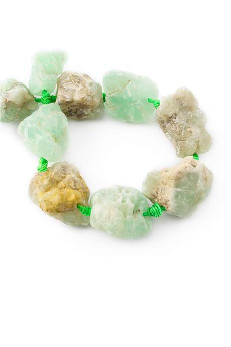 Krizopraz Doğal Taş Ham Kütle Kesim 15x25mm Dizi