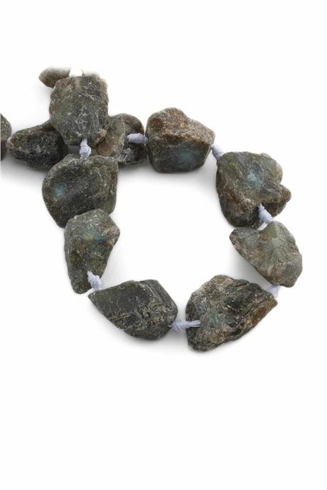 Labradorit Doğal Taş Mat Ham Kütle Kesim 15x25mm Dizi [AA]