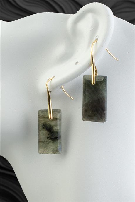 Labradorıt Doğal Taş Küpe