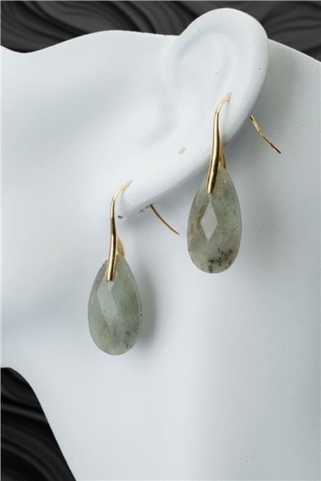 Labradorıt Doğal Taş Küpe