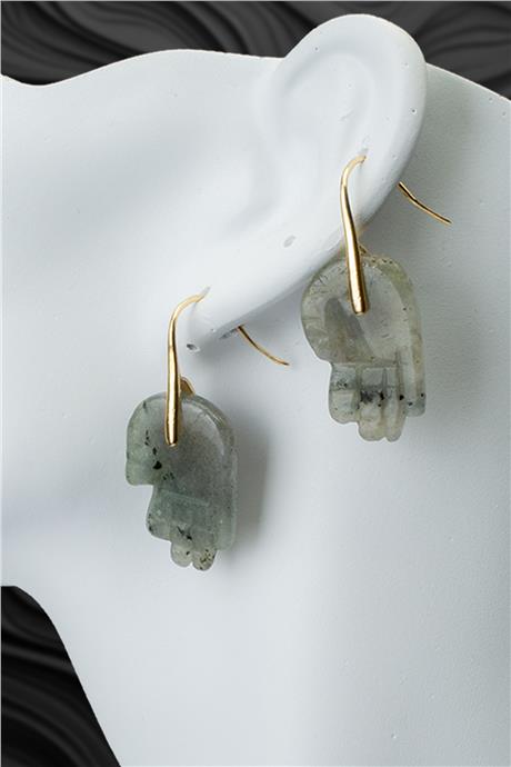 Labradorıt Doğal Taş Küpe