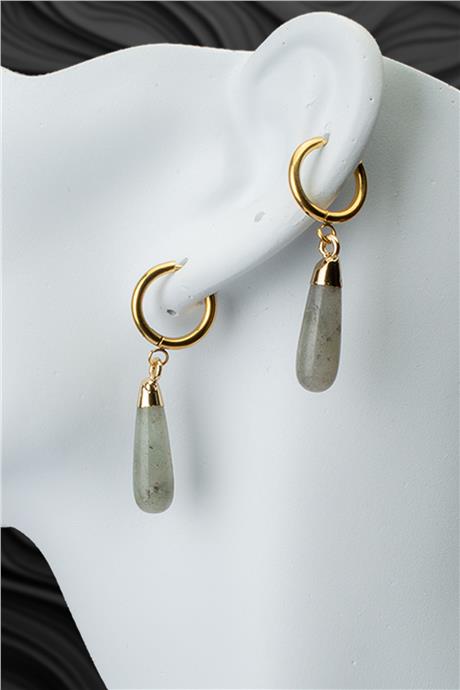 Labradorıt Doğal Taş Küpe