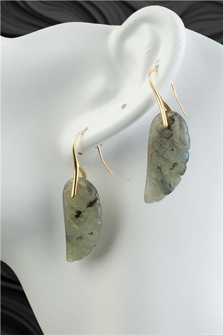 Labradorıt Doğal Taş Küpe