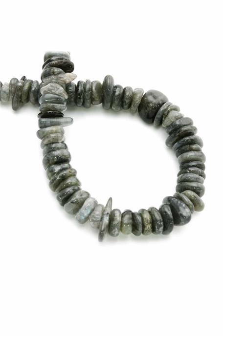 Labradorit Doğal Taş Parlak Rondela Kesim 10x4mm Dizi [AA]