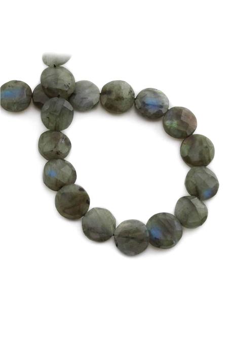 Labradorite Special Para Cut Natural Stone 12mm String Of Beads [AA]