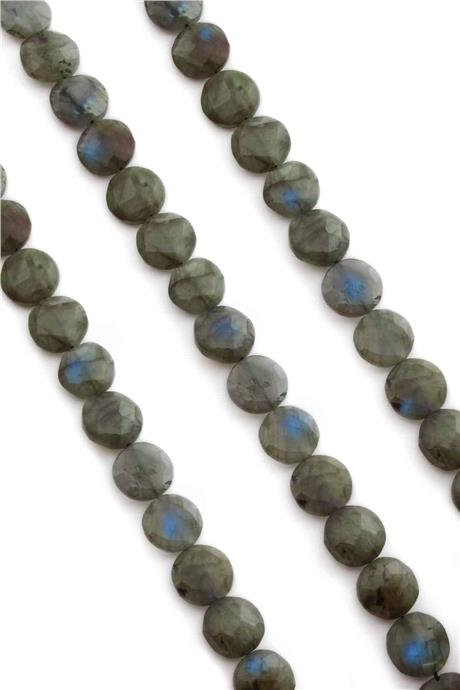 Labradorite Special Para Cut Natural Stone 12mm String Of Beads [AA]