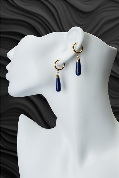 Lapıs Doğal Taş Küpe