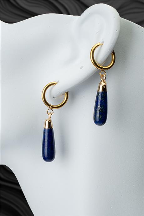 Lapıs Doğal Taş Küpe