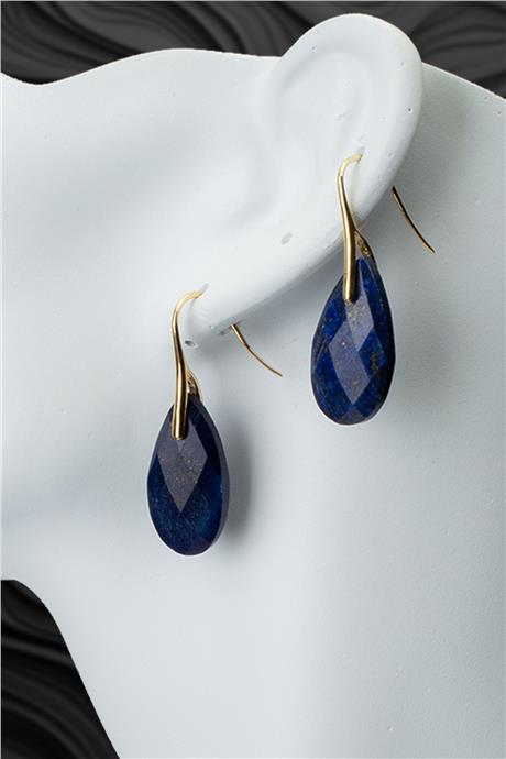 Lapıs Doğal Taş Küpe