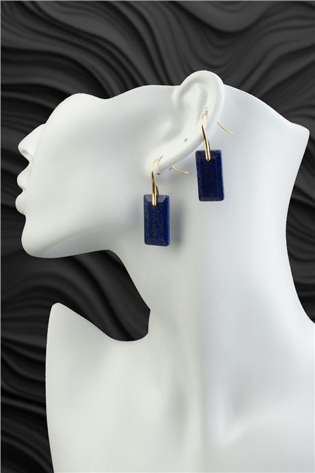 Lapıs Doğal Taş Küpe