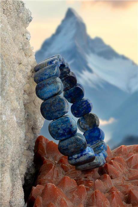 Lapis Doğal Taş Parlak Oval Faset Kesim 11x15mm Bileklik