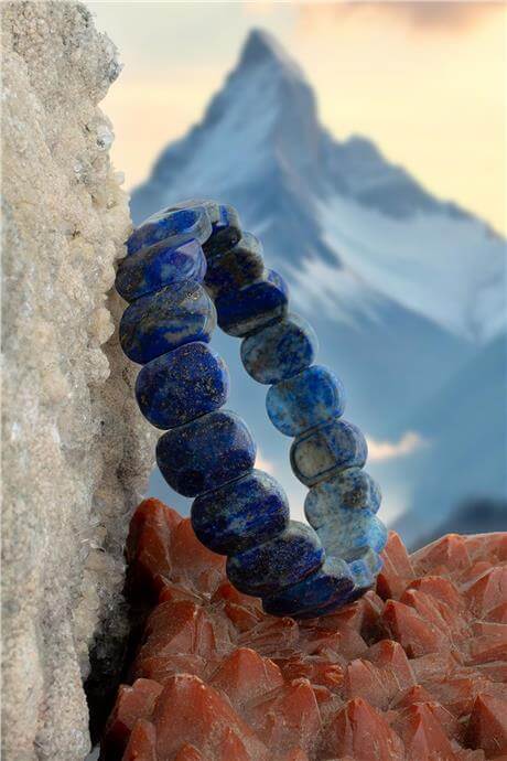 Lapis Doğal Taş Parlak Oval Faset Kesim 11x15mm Bileklik